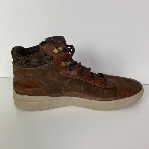 Timberland Seneca Bay Sneaker Boots Men's 10 Brown Leather Mid Top Sneakers - Picture 13 of 16